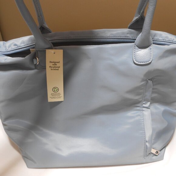 NEW NO BOUNDARIES PLATINUM PEARL GRAY TOTE LAPTOP PADDED BAG HOME OFFICE 👩🎁 - Picture 2 of 9